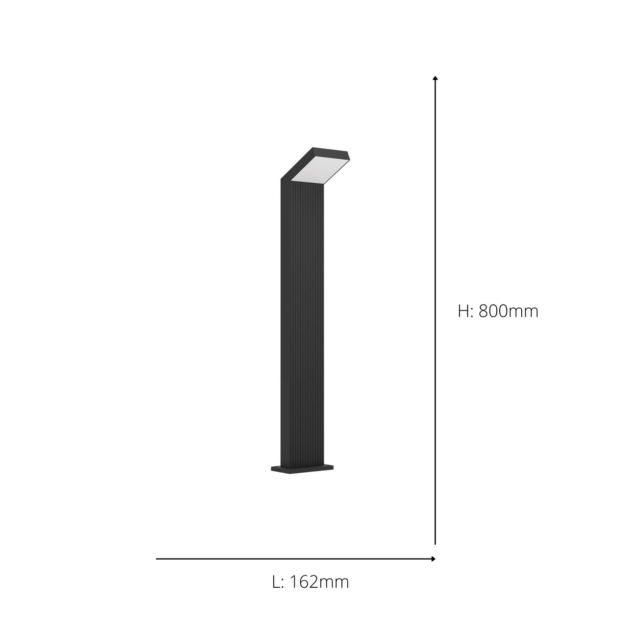 Eglo EU Grottazzonlina Black Aluminium LED Outdoor Floor Light
