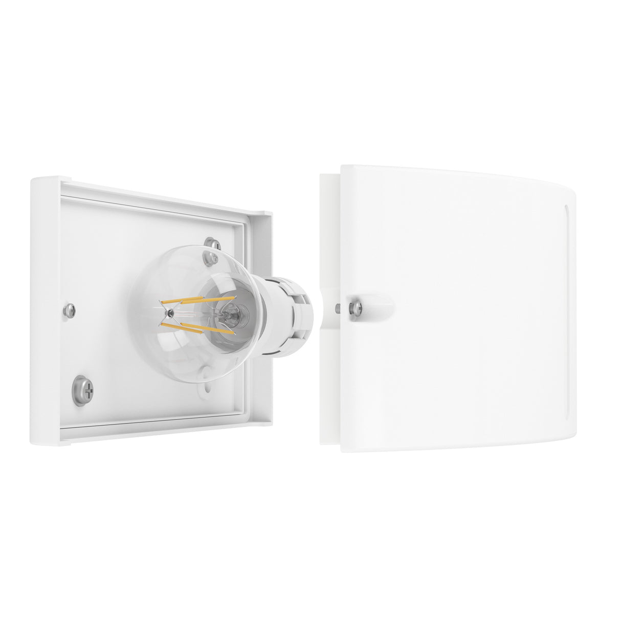 Eglo EU POGGIARELLO Wall Light – White, IP54, E14, Compact Outdoor Wall Lighting