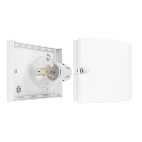 Eglo EU POGGIARELLO Wall Light – White, IP54, E14, Compact Outdoor Wall Lighting