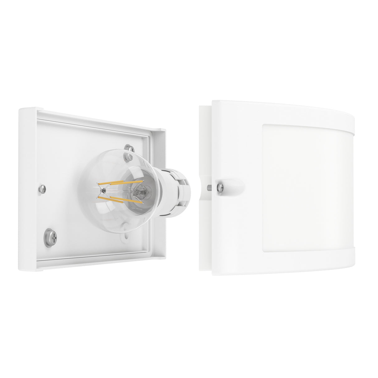 Eglo EU POGGIARELLO Wall Light – White, IP54, E14, Contemporary Outdoor Wall Lighting