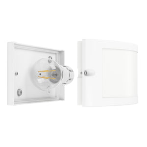 Eglo EU POGGIARELLO Wall Light – White, IP54, E14, Contemporary Outdoor Wall Lighting