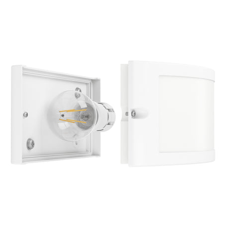 Eglo EU POGGIARELLO Wall Light – White, IP54, E14, Contemporary Outdoor Wall Lighting