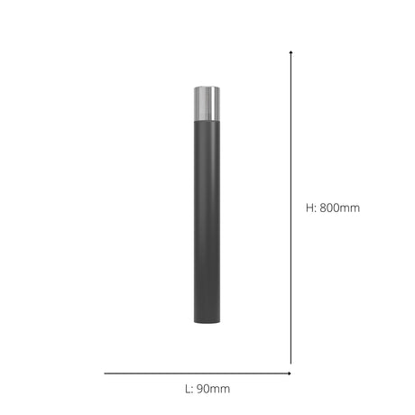 Eglo EU Cropani Plastic & Glass, E27 Modern Outdoor Floor Light, Black
