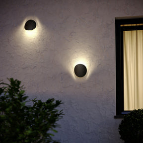 Eglo EU BRIALE Outdoor LED Wall Light – Black Aluminium, 3?Step CCT, Warm to Cool White, IP44 Exterior Lighting
