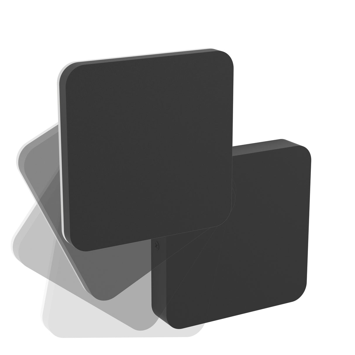 Eglo EU PEDERSANO Outdoor LED Wall Light – Black, 3?Step CCT, Integrated LED, IP44 Exterior Lighting