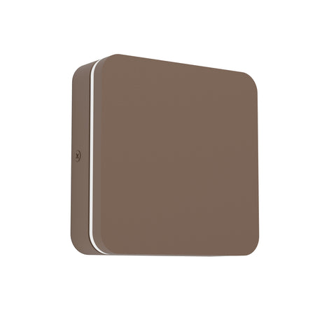 Eglo EU PEDERSANO Outdoor LED Wall Light – Auburn, 3?Step CCT, Integrated LED, IP44 Exterior Lighting