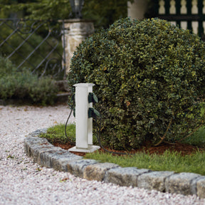 Eglo EU Park 4 Outdoor Plug Socket Post Stainless Steel Weather?Resistant Power Column, IP44 (400mm)
