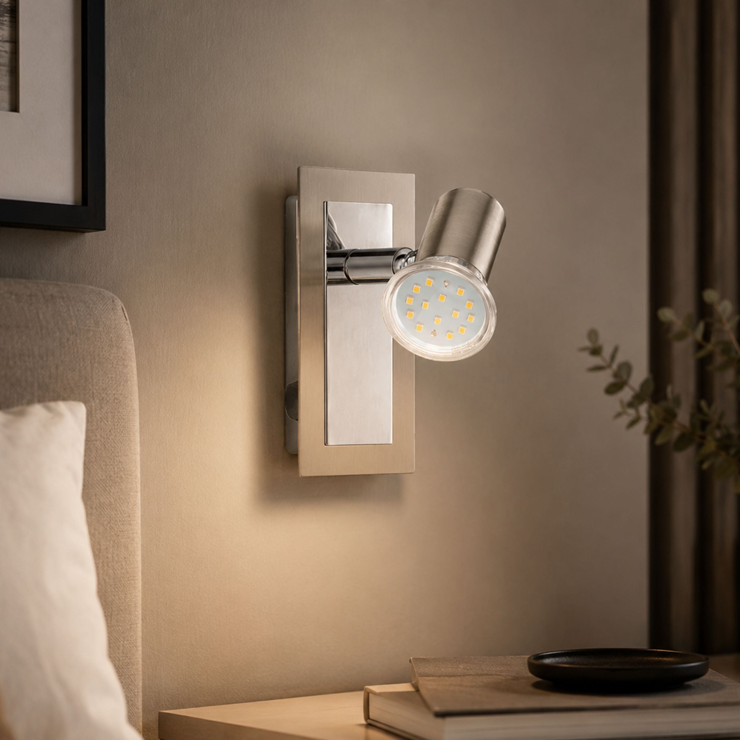 Eglo EU MOSIANO Wall & Ceiling Light – Chrome, Opal Glass, LED, Warm White, IP44 Bathroom Lighting