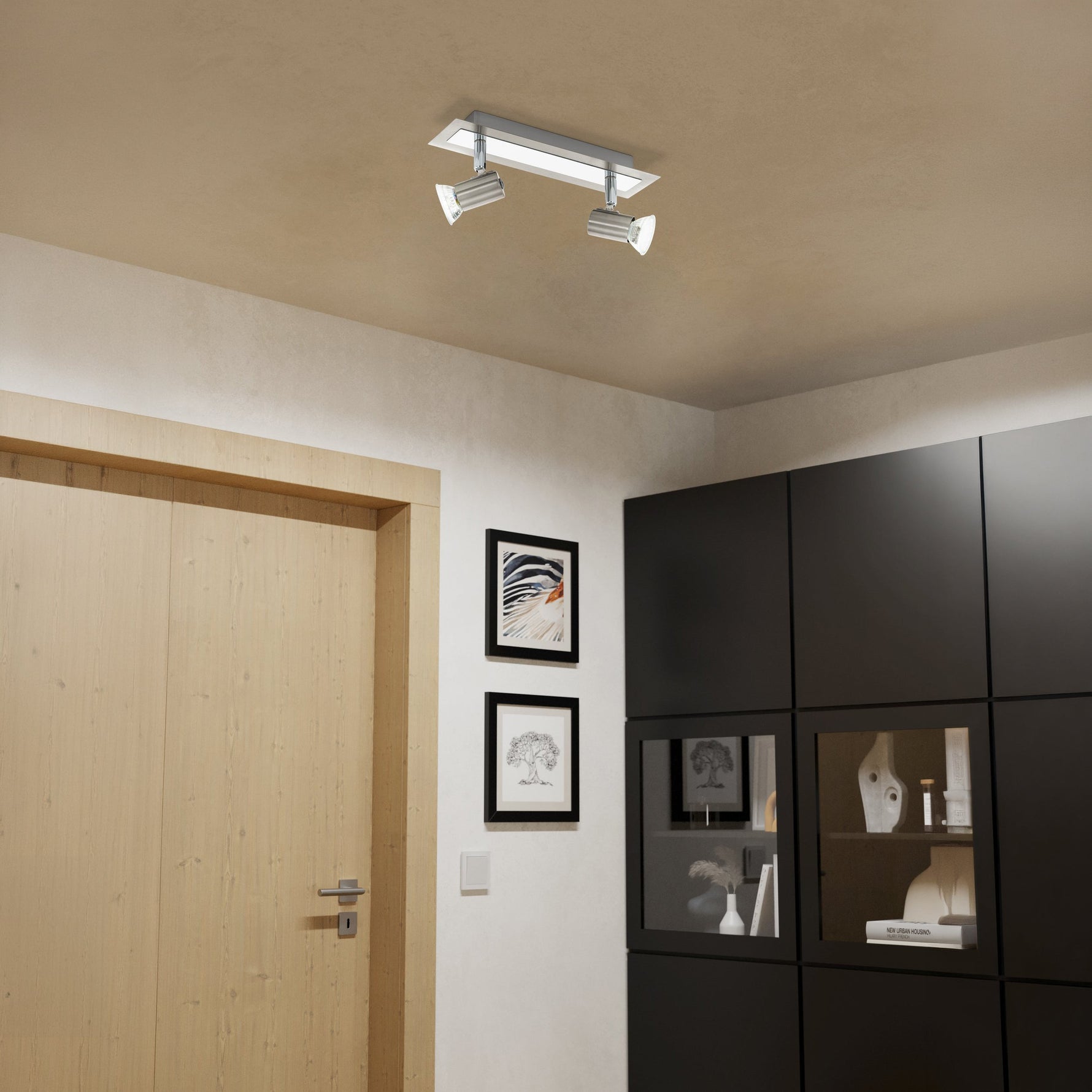 Eglo EU MUSSOTTO Outdoor Wall Light with Sensor – Stainless Steel & White, E27, Motion Sensor, Exterior Lighting