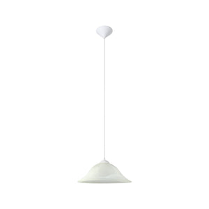 Eglo EU Albany Plastic & Glass White Single Pendant