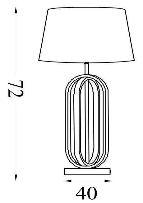 Searchlight Electric Chic Table Lamp - Black Metal with Emerald Shade 91101EM