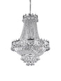 Versailles  9Lt Chandelier  - Chrome Metal & Crystal