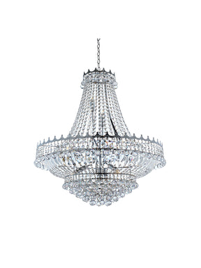 Versailles  13Lt Chandelier  - Chrome Metal & Crystal