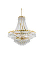 Versailles  13Lt Chandelier  - Gold Metal & Crystal