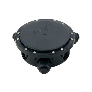 Eglo EU Outdoor Connector Box – Black, IP68 Waterproof Junction Box for Lighting Connections