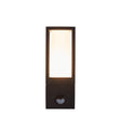 Avenue Outdoor Wall Light- Black Metal & White Polycarbonate