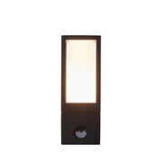 Avenue Outdoor Wall Light- Black Metal & White Polycarbonate