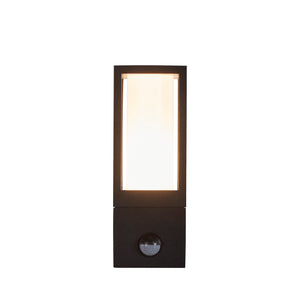 Avenue Outdoor Wall Light- Black Metal & White Polycarbonate