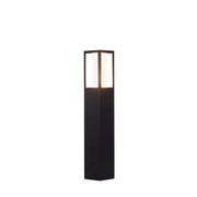 Avenue Outdoor Post - Black Metal & Matt White Polycarbonate