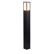 Avenue Outdoor Post - Black Metal & Matt White Polycarbonate