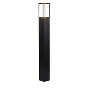 Avenue Outdoor Post - Black Metal & Matt White Polycarbonate