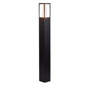 Avenue Outdoor Post - Black Metal & Matt White Polycarbonate