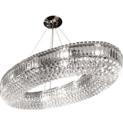 Vesuvius 24Lt Pendant  -   Chrome, Clear Coffin & Ball Drops