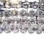 Searchlight Electric Vesuvius 24Lt Pendant  -   Chrome, Clear Coffin & Ball Drops 9190CC