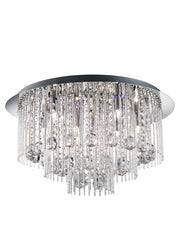 Beatrix 8Lt Flush - Chrome Metal & Crystal