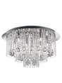 Beatrix 8Lt Flush - Chrome Metal & Crystal