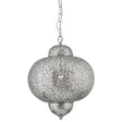 Fretwork Pendant  - Laser Cut Nickel Metal