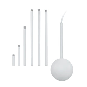 Eglo EU EXTENTION Suspension Accessory – White Steel Extension Bar, 1570?mm, Indoor Lighting Accessory