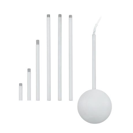 Eglo EU EXTENTION Suspension Accessory – White Steel Extension Bar, 1570?mm, Indoor Lighting Accessory