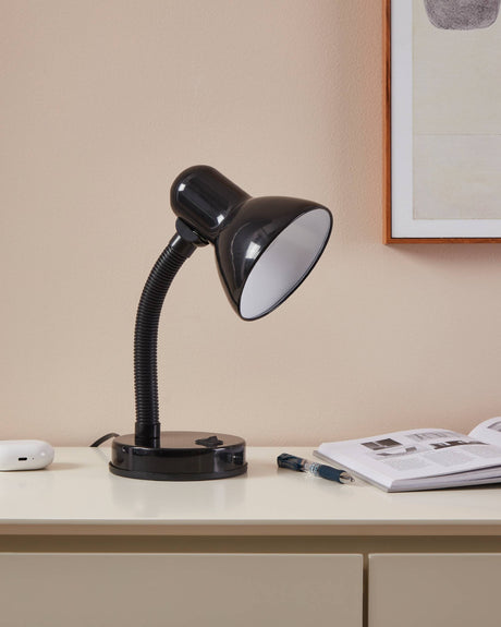 Eglo EU Basic Black Plastic Flexible Table Lamp
