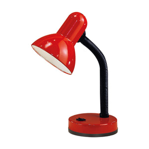 Eglo EU Basic Red Plastic Flexible Table Lamp