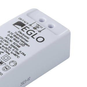 Eglo EU Electronic Transformer – White, Dimmable, 0?70W, Indoor Lighting Accessory