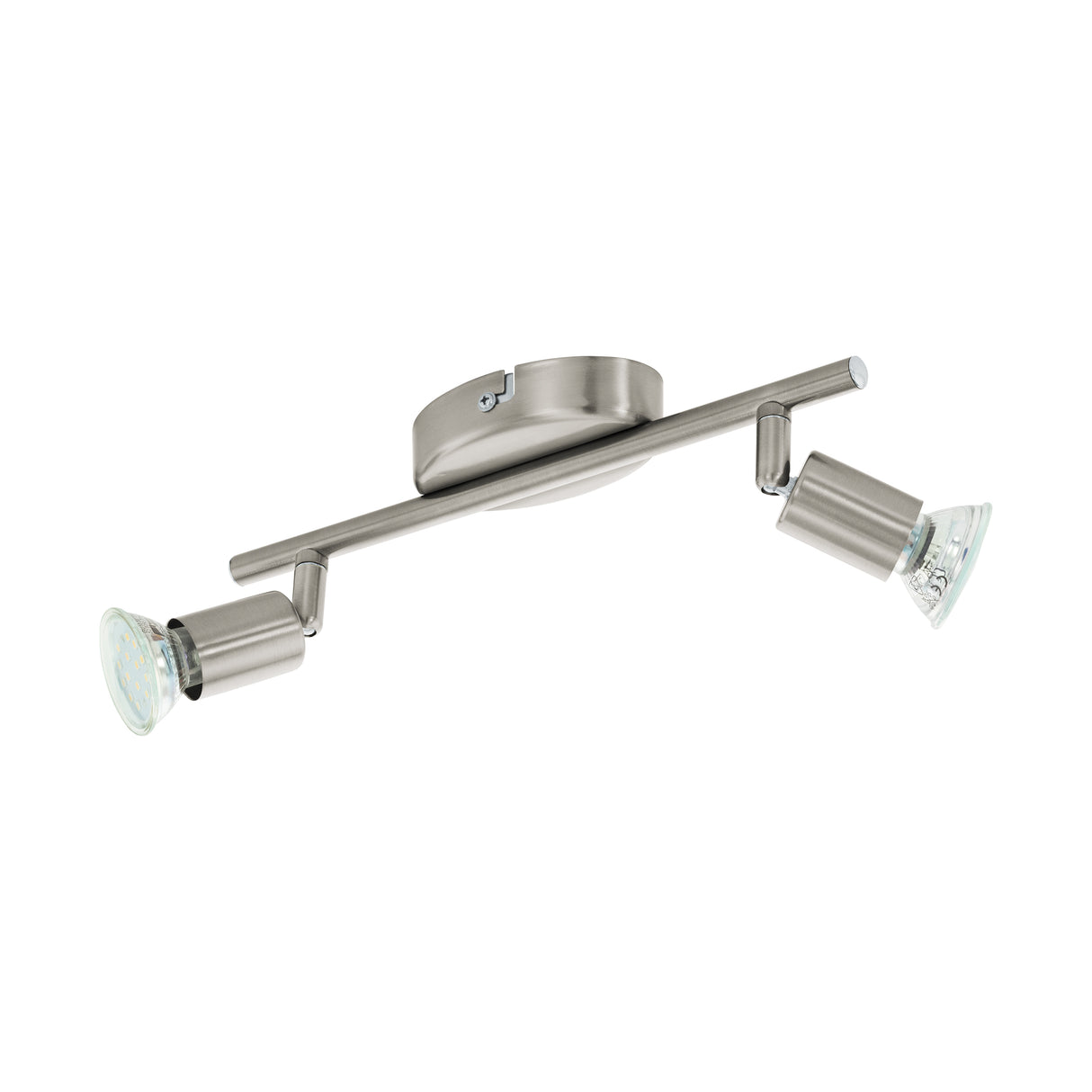 Eglo EU Buzz-LED Satin Nickel Steel 2-Light Spotlight