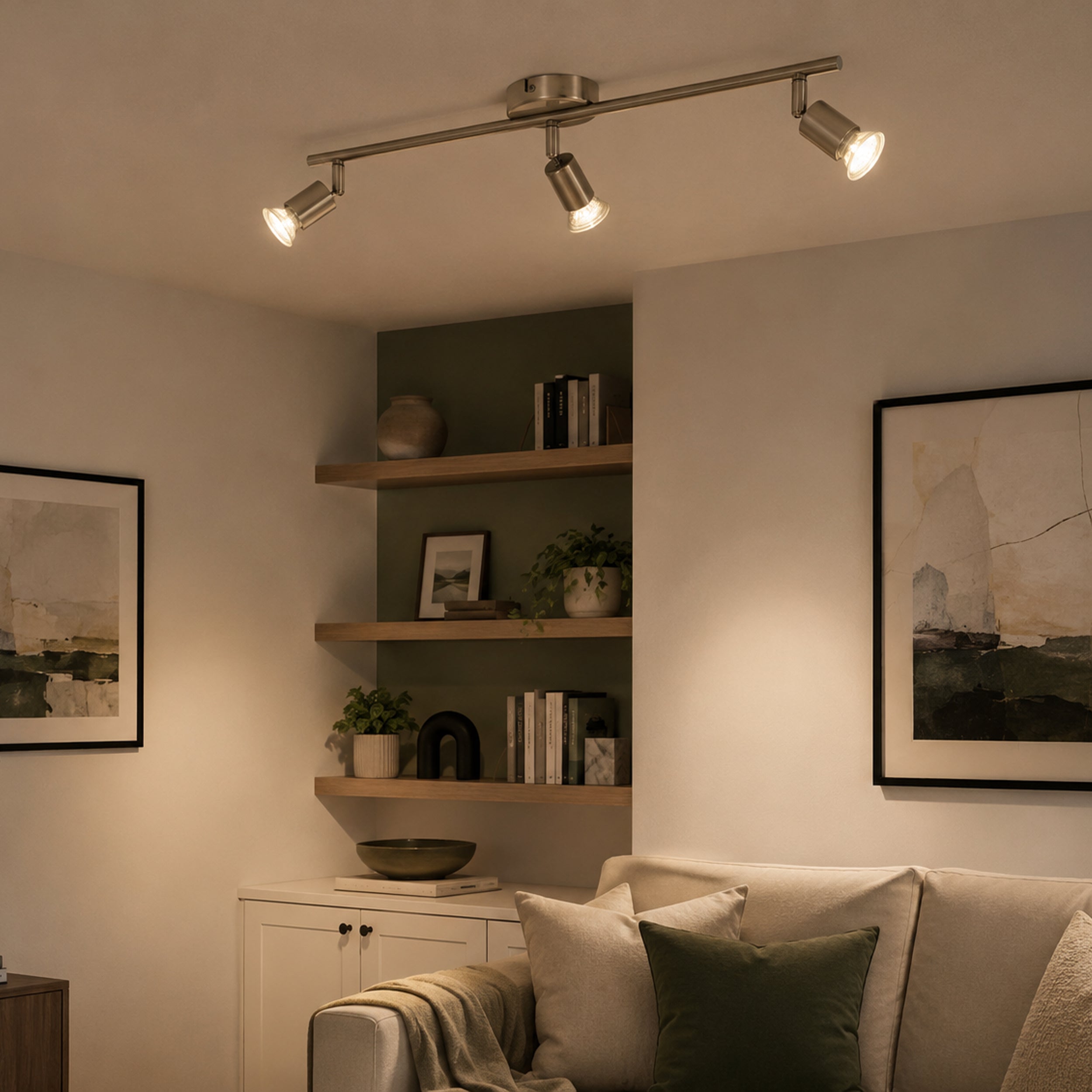 Eglo EU Sileras LED Tuneable White Plastic Ceiling Light product image - Endon Lighting from First Light Direct with great prices and fast UK delivery