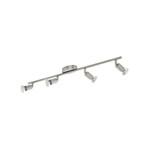 Eglo EU Buzz-LED Satin Nickel Steel 4-Light Spotlight