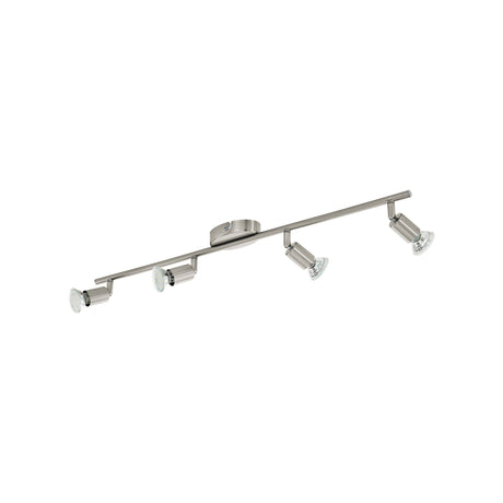 Eglo EU Buzz-LED Satin Nickel Steel 4-Light Spotlight