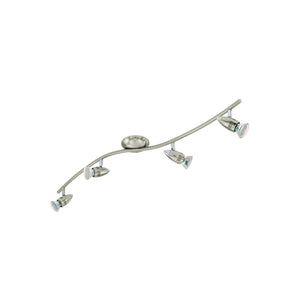 Eglo EU Magnum-LED Satin Nickel & Chrome Classic 4-Light Spotlight