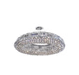 Vesuvius 10Lt Pendant - Chrome Metal & Clear Crystal