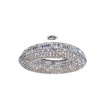Vesuvius 10Lt Pendant - Chrome Metal & Clear Crystal