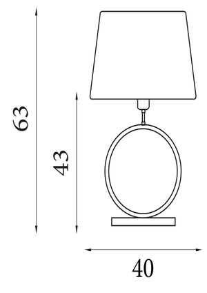 Searchlight Electric Elegant Table Lamp - Bronze Metal With Burnt Orange Shade 93102OR