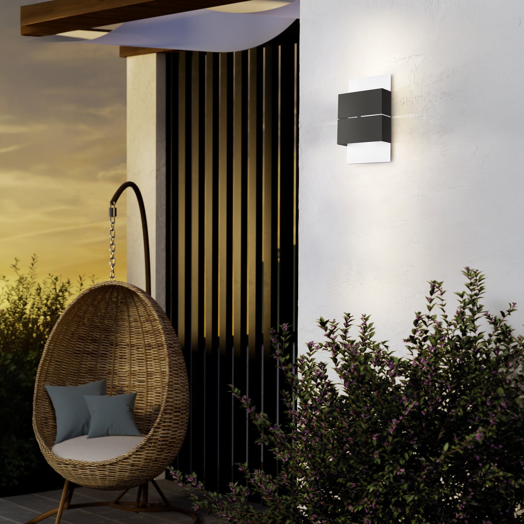 Eglo EU Kibea Steel LED Outdoor Modern Wall Light