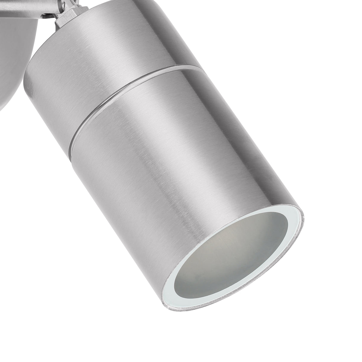 Eglo EU Stockholm 1 Stainless Steel & Glass Single Outdoor Wall Spotlight