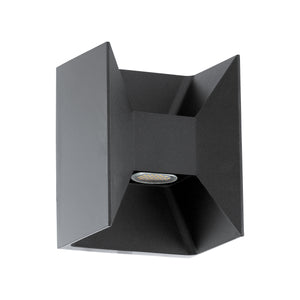 Eglo EU Morino Aluminium LED Modern Outdoor Wall Light, Anthractire