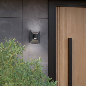 Eglo EU Redondo Black Aluminium LED Modern Outdoor Wall Light