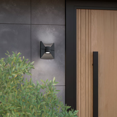 Eglo EU Redondo Black Aluminium LED Modern Outdoor Wall Light