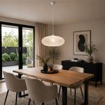 Eglo EU Campilo Thread and Plastic White Contemporary Pendant